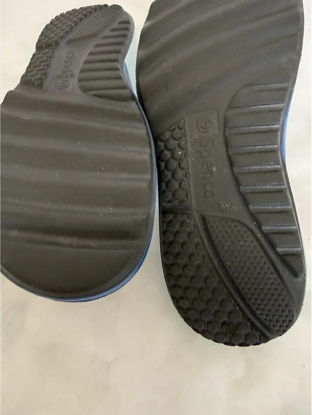Spenco Fusion Slim Women's Sandals Size 9 Aqua/Royal Orthotic Comfort Slide